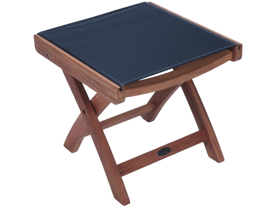 Florida Teak Sling Footrest in Navy