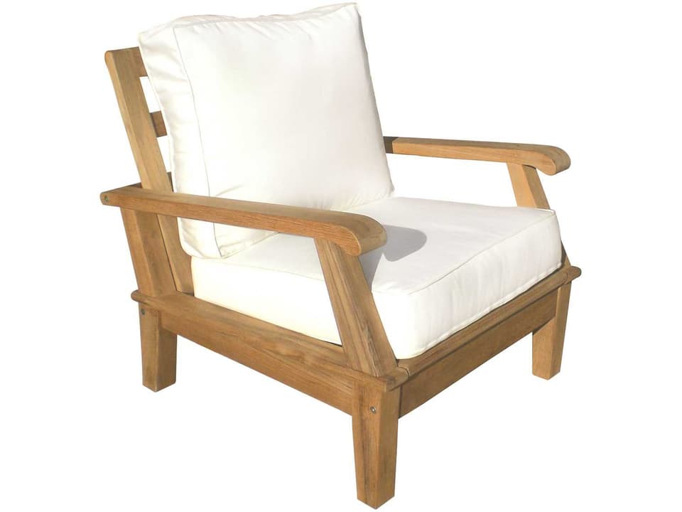 Miami 3-Position Reclining Teak Outdoor Lounge Chair