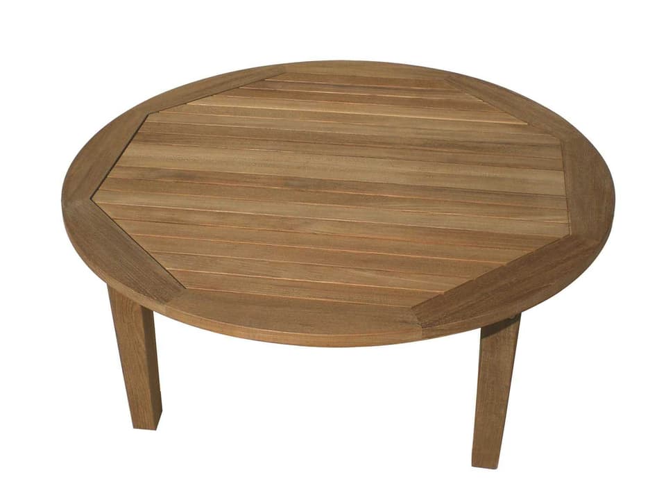Miami 42-Inch Round Teak Coffee Table