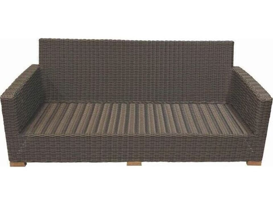 Sanibel Outdoor Sofa Frame Only with Teak Accents