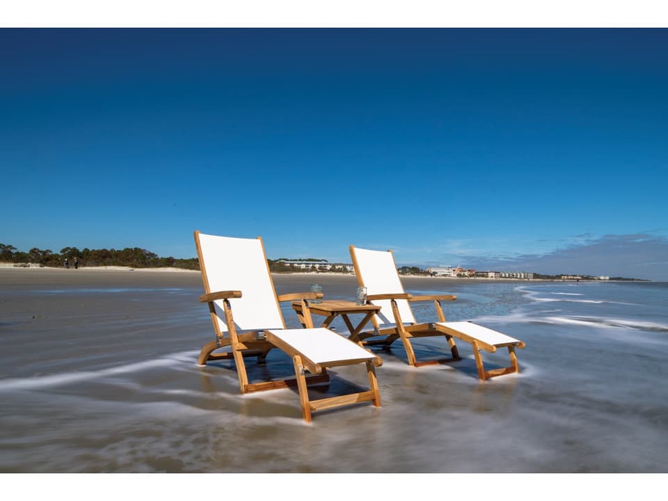 Steamer Sling Patio Lounge Set