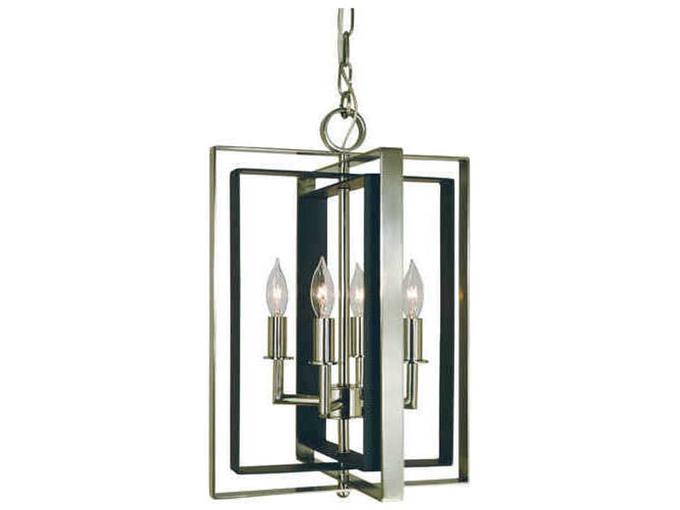 Symmetry 4-Light Mini Chandelier in Polished Nickel