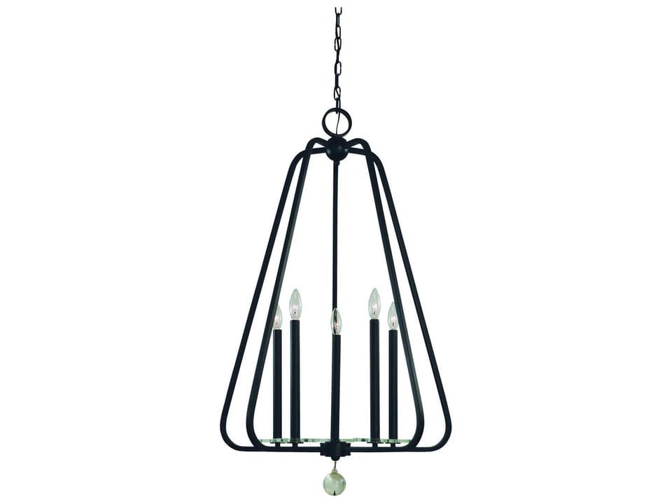 Triangulum 5-Light Crystal Candelabra Chandelier