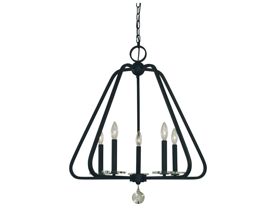 Triangulum 5-Light Crystal Candelabra Chandelier