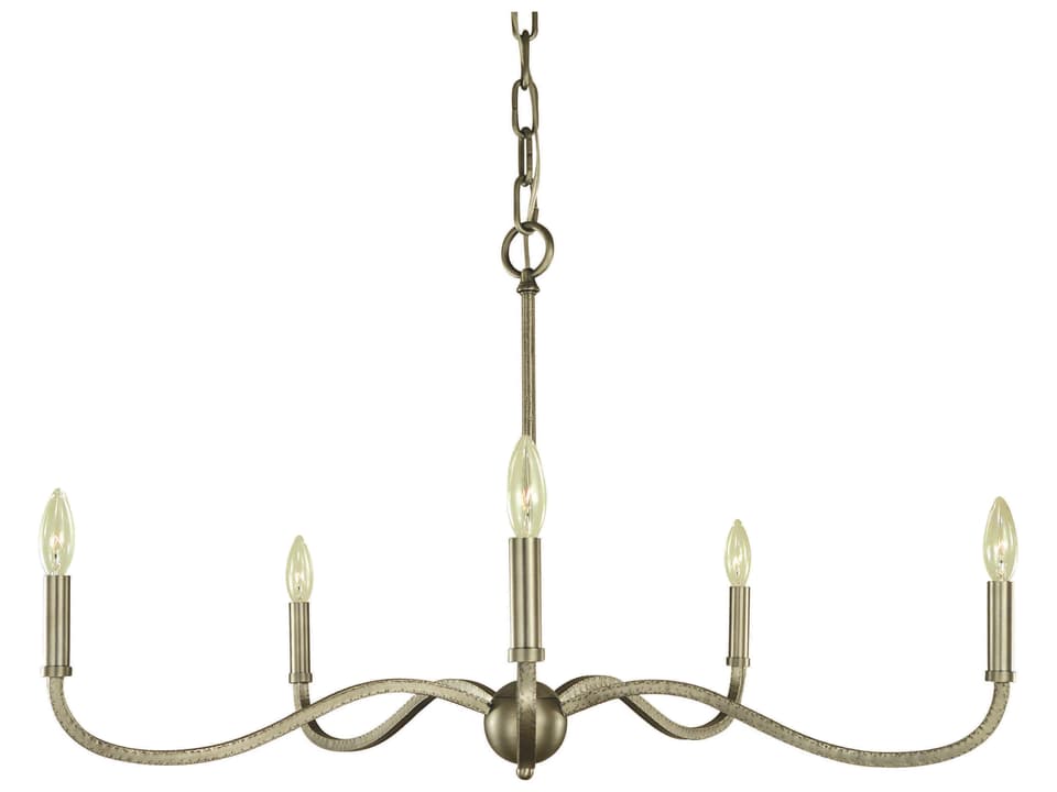 Heidelberg 5-Light Chandelier in Satin Pewter