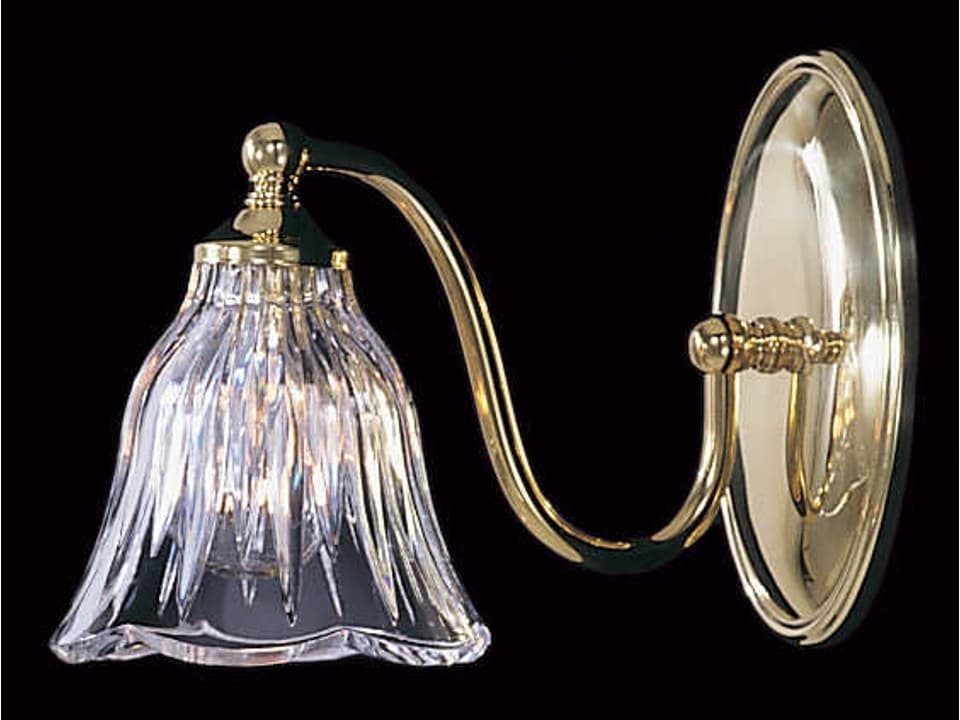 Geneva 1-Light Clear Crystal Wall Sconce