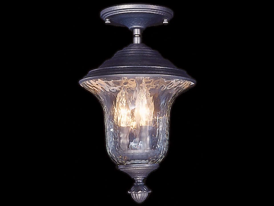 Carcassonne 3-Light Exterior Semi-Flush Mount