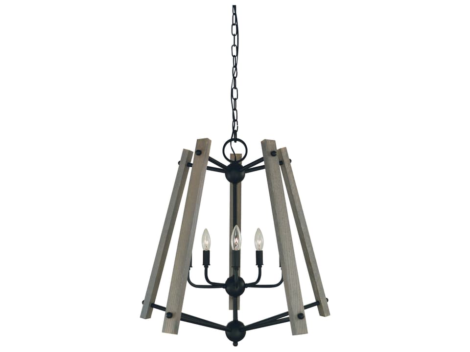 5-Light Meredith Chandelier in Matte Black