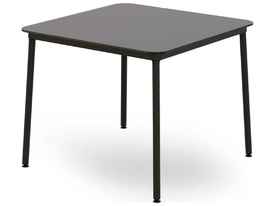 Hub 35-Inch Square Dining Table in Black