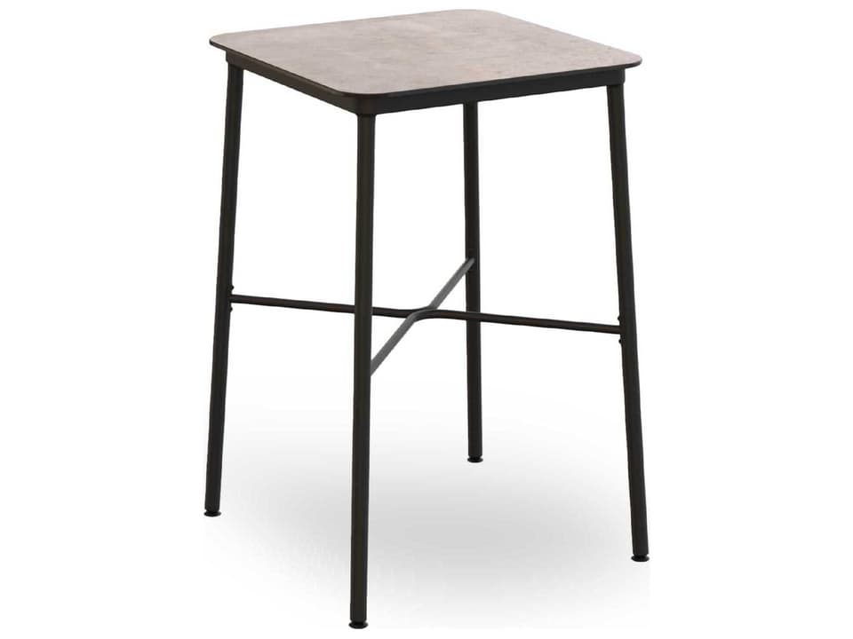 Hub Square Bar Table with HPL Compact Top in Cement
