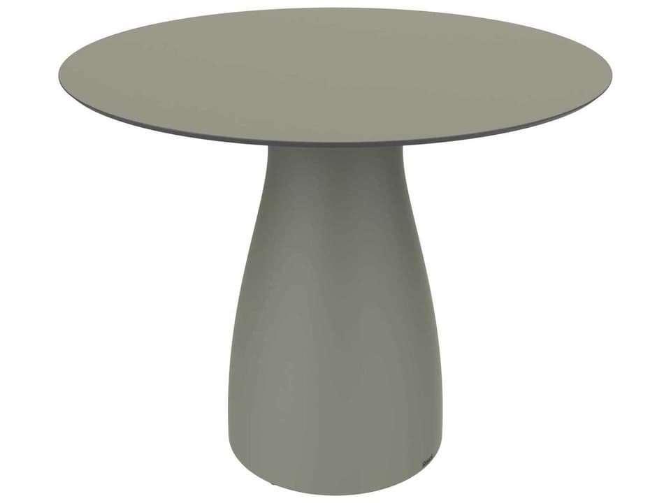 Baobab S 35-Inch Round Dining Table in Greenish Grey