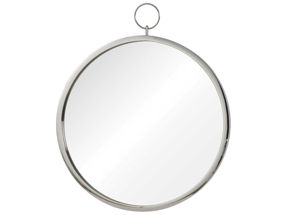 Porto Grey Round Wall Mirror