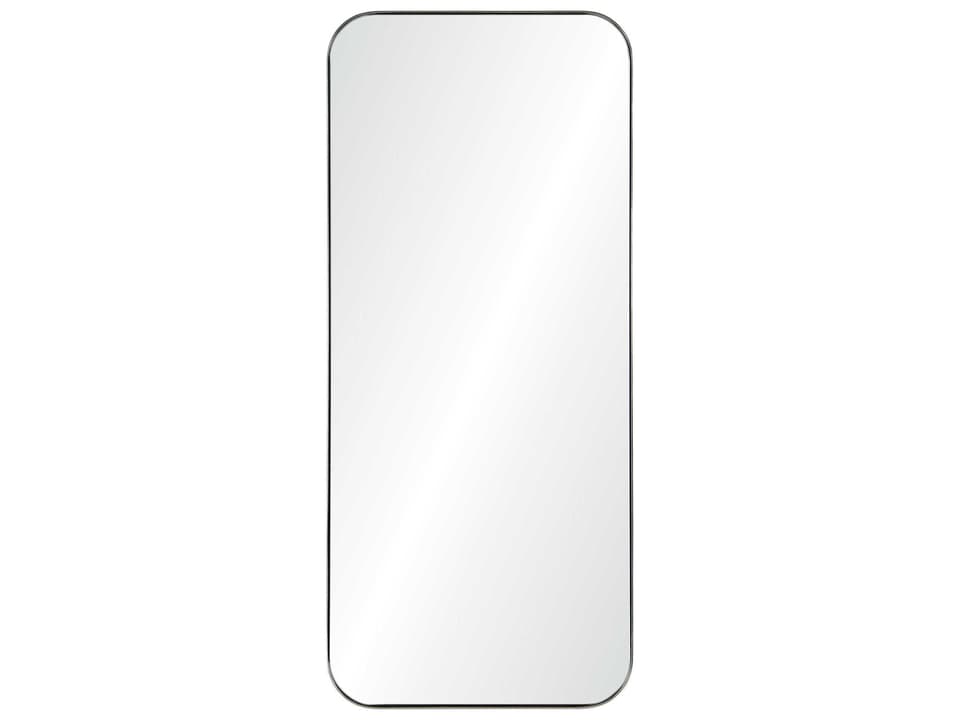 Delphinus Rectangular Mirror Modern Satin Nickel