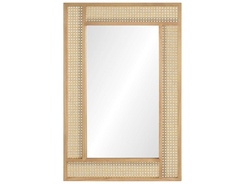 Wren Natural Rectangular Wall Mirror
