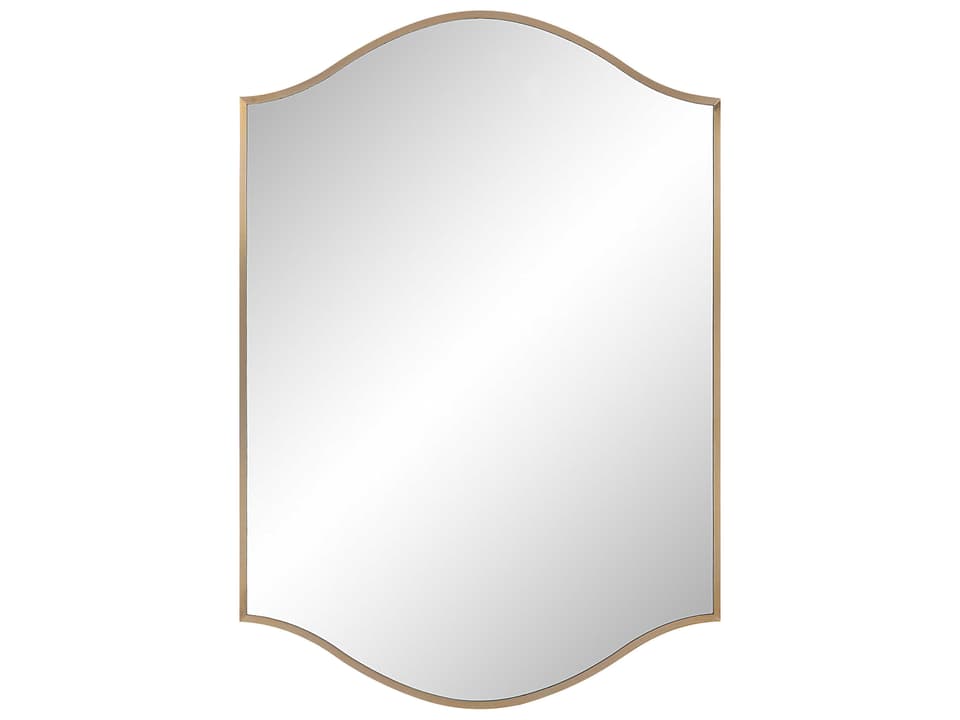 Florianne Arch Wall Mirror in Champagne Finish
