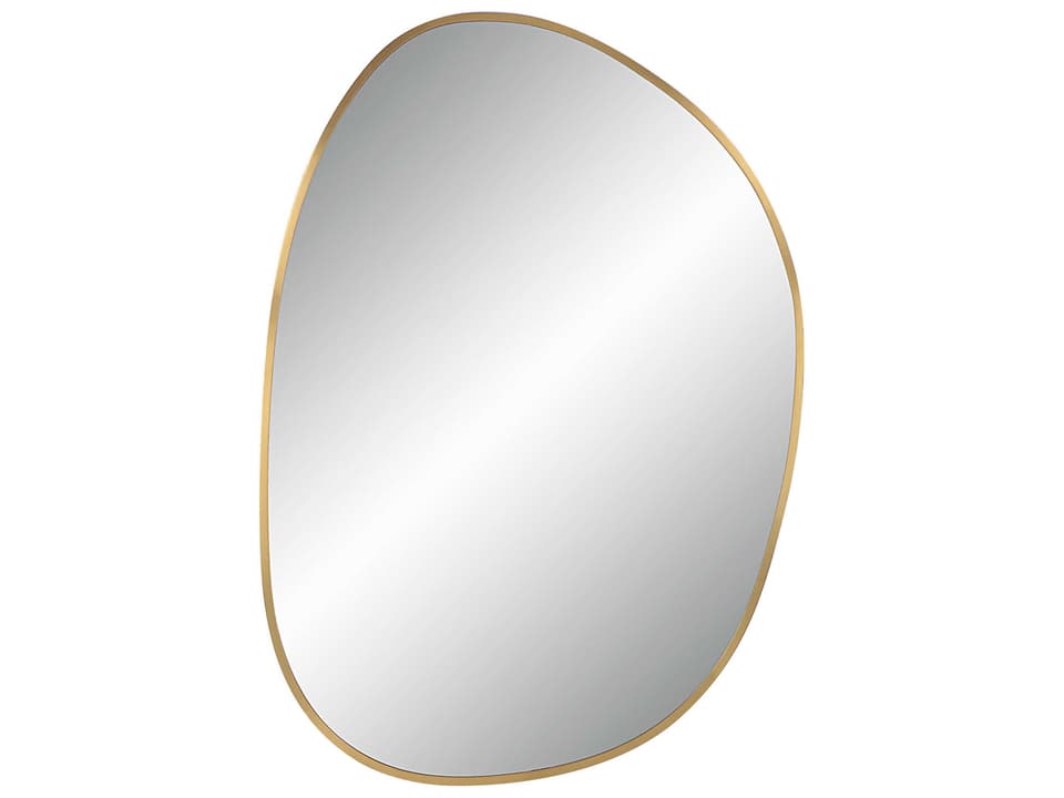 Camona Satin Brass Arch Wall Mirror