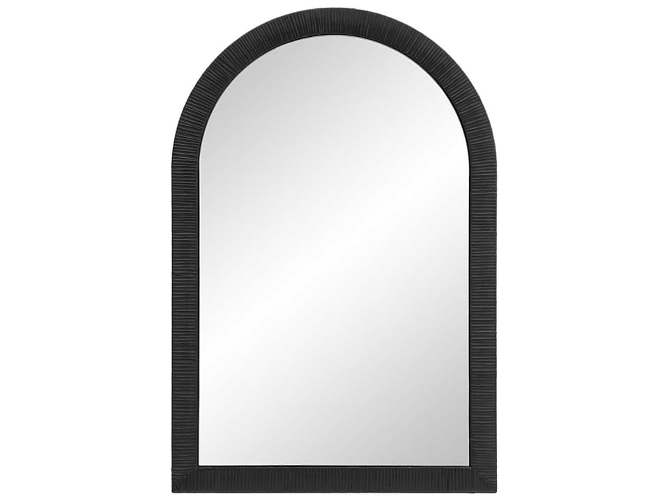 Prilly Matte Black Arch Wall Mirror