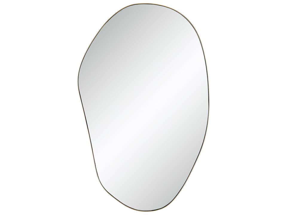 Gatella Irregular Wall Mirror with Champagne Plated Frame