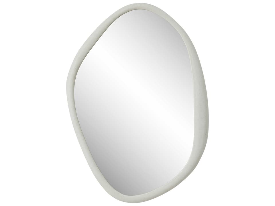 Folignio Rice Stone Oval Wall Mirror