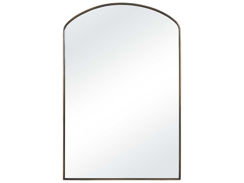 Clarisse Aged Brass Arch Wall Mirror