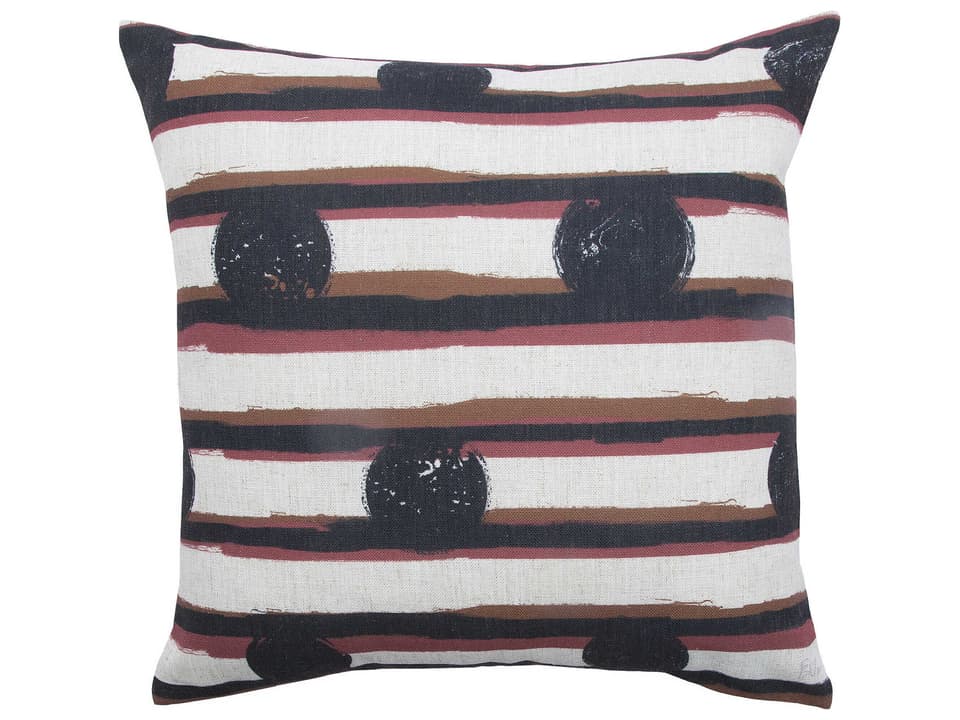 Maya Indoor Decorative Pillow with Bohemian Striped and Dotted Pattern