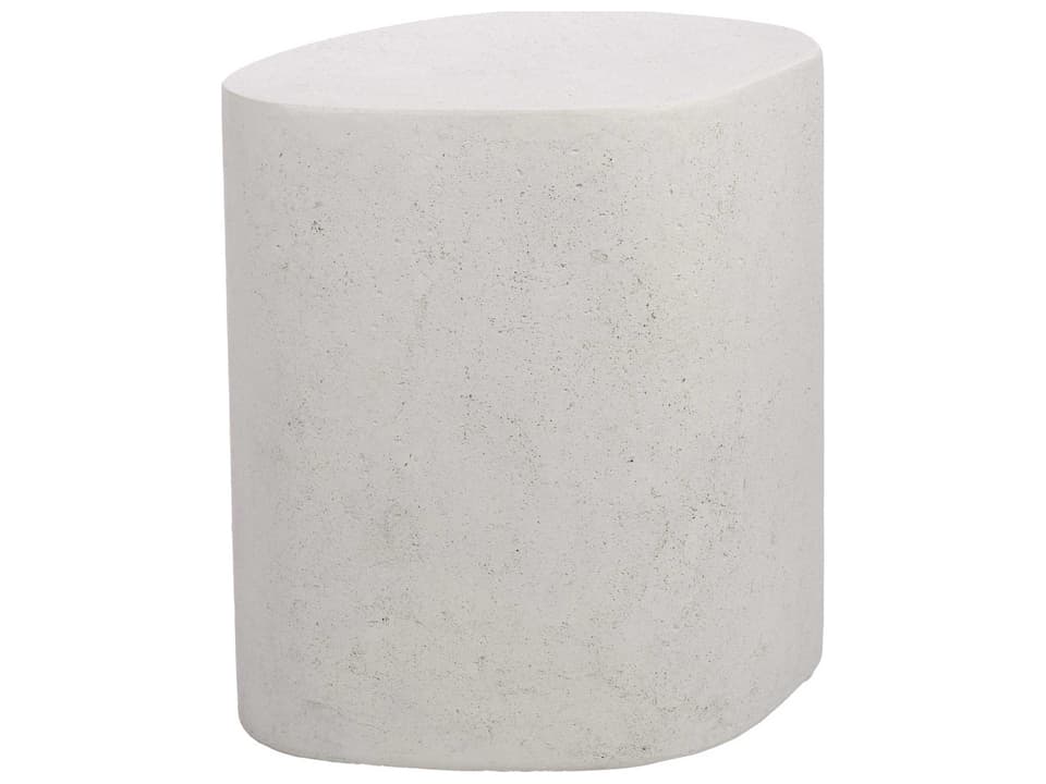 Ghent Volcanic Stone End Table in Natural Finish