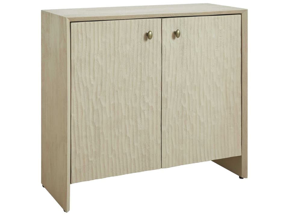 Aida Brown Beige Mango Wood Accent Chest