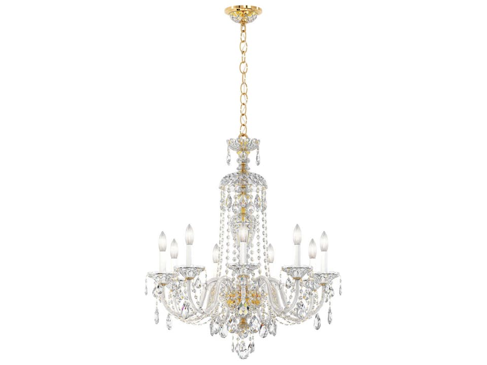 Sterling 9-Light Crystal Chandelier