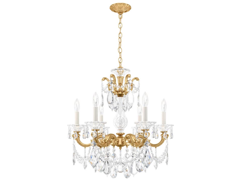 6-Light La Scala Crystal Chandelier