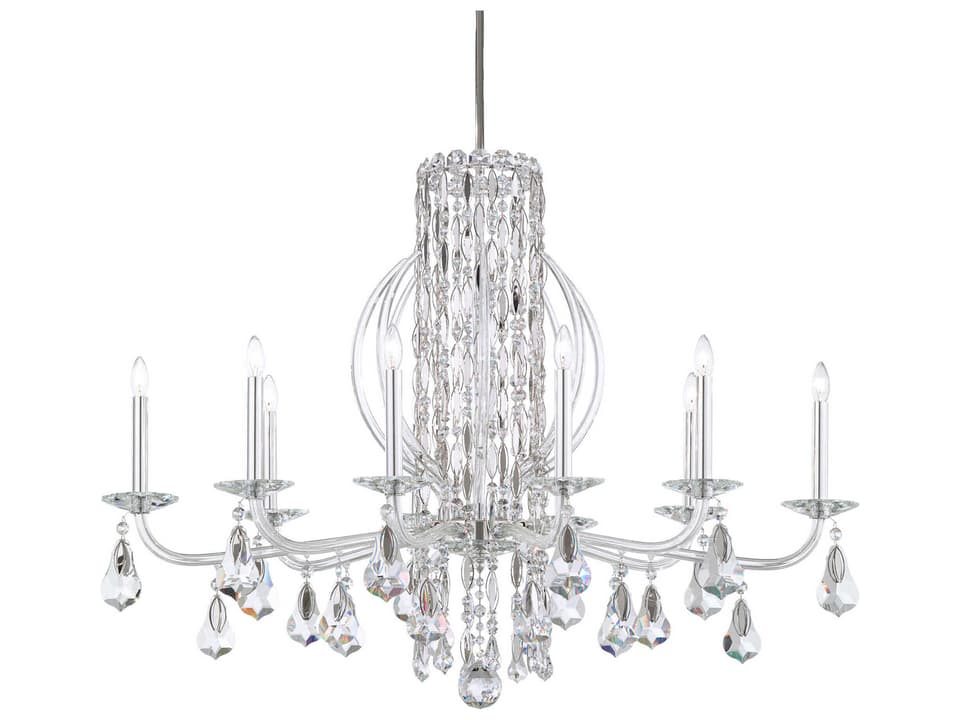 Sarella 10-Light Chandelier with Crystal Drops
