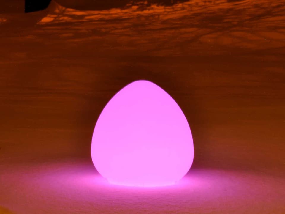 Rock Bluetooth Indoor Outdoor LED Lamp in White