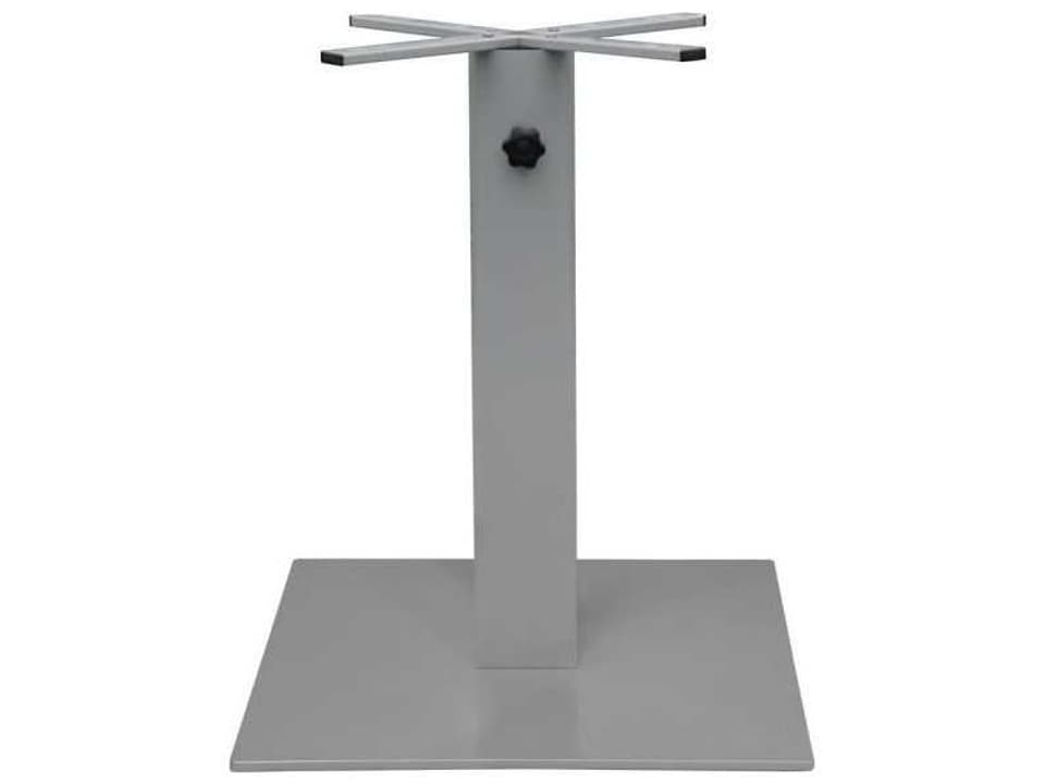 Verona Quick Ship Aluminum Large Square Dining Base with Umbrella Option