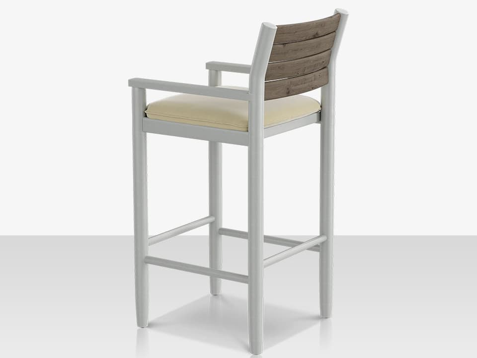 Danish Aluminum Sling Strap Bar Arm Chair