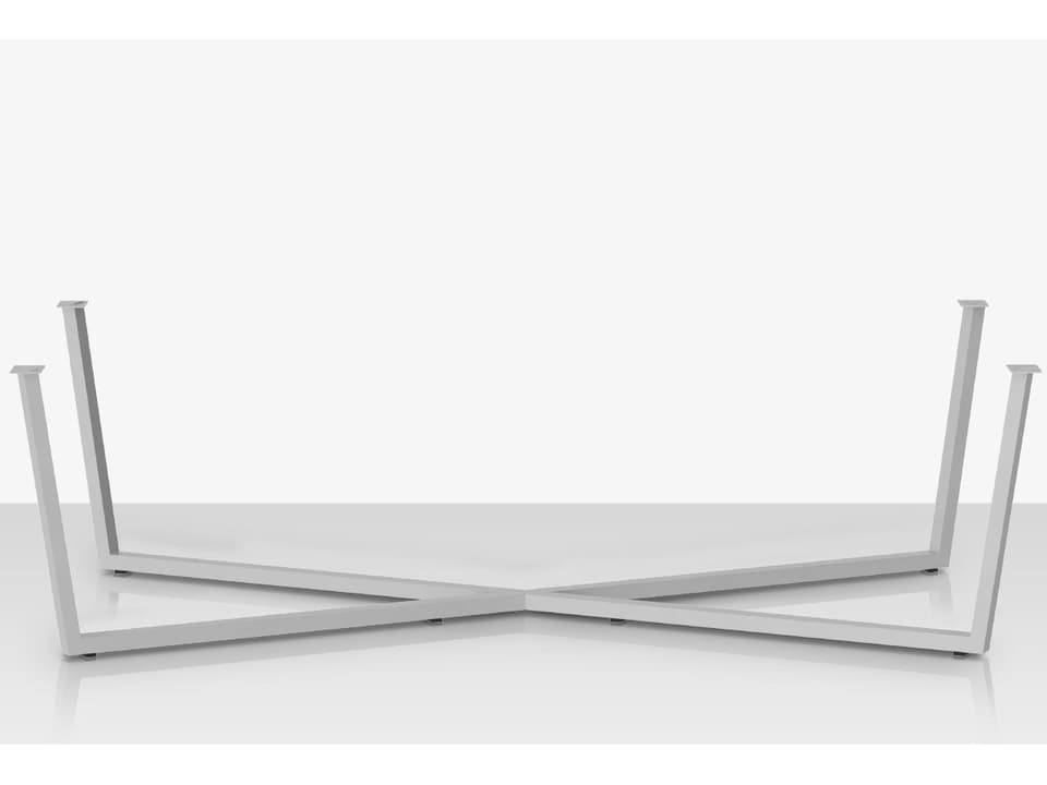 Contemporary Flat Style Aluminum Dining Table Base