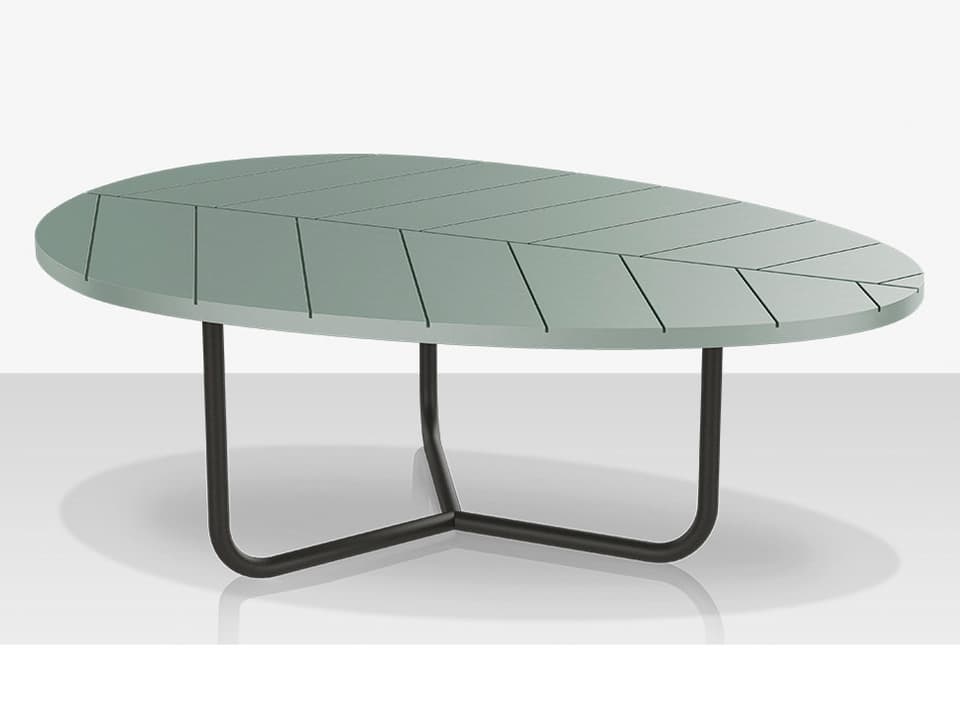 Organic Leaf Large Nesting Table with Duraboard Top