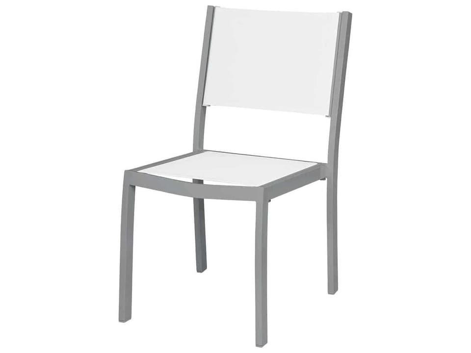 Fusion Sling Aluminum Stackable Dining Side Chair