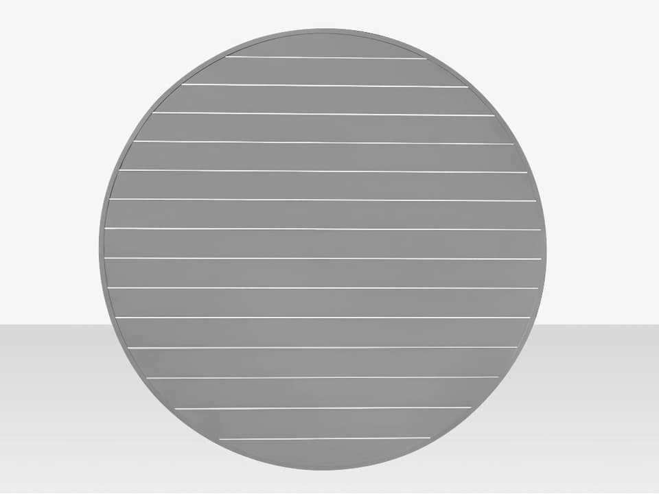 Fusion Aluminum Round Slat Table Top