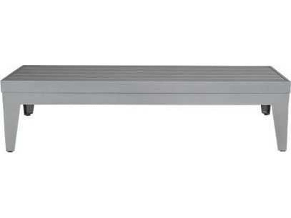 South Beach Powder Coated Aluminum Rectangular Coffee Table