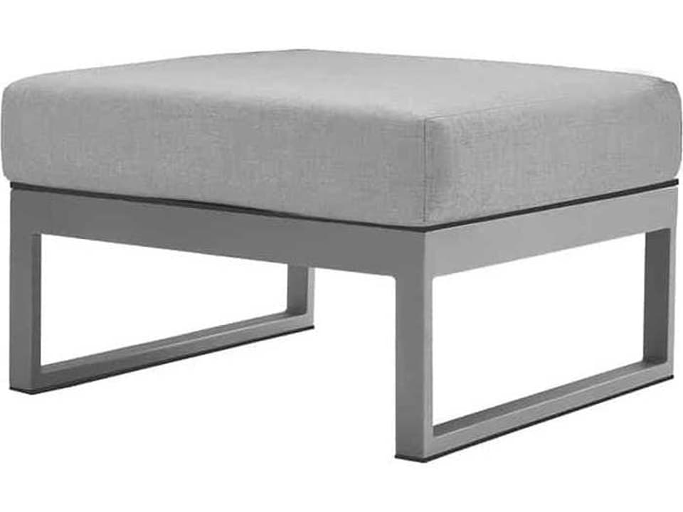 Modera Aluminum Ottoman with Cushion