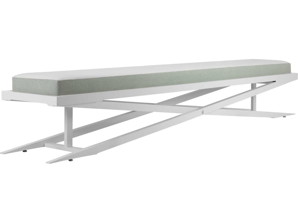 Dynasty Powder-Coated Aluminum Outdoor Bench
