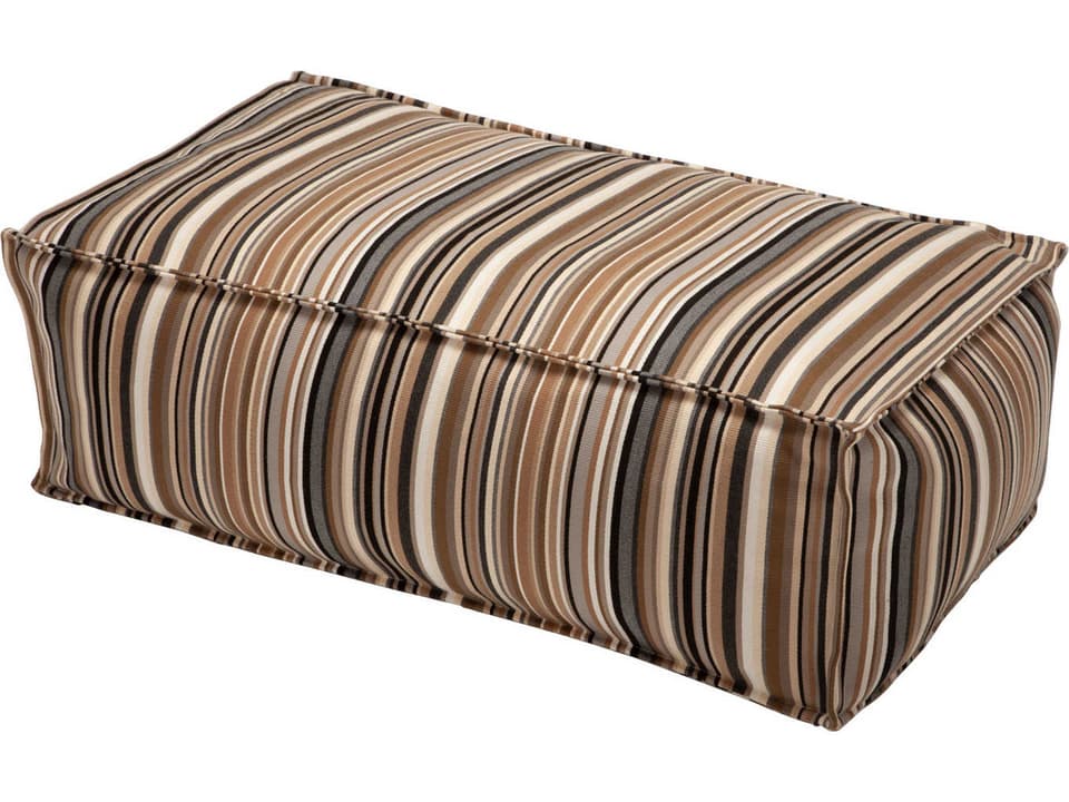 Casbah 64 Inch Fabric Pouf Chaise