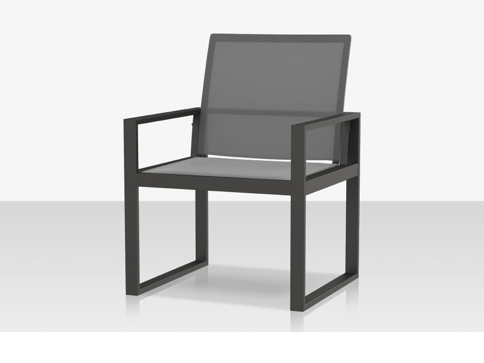 Iconic Aluminum Sling High Back Lounge Chair