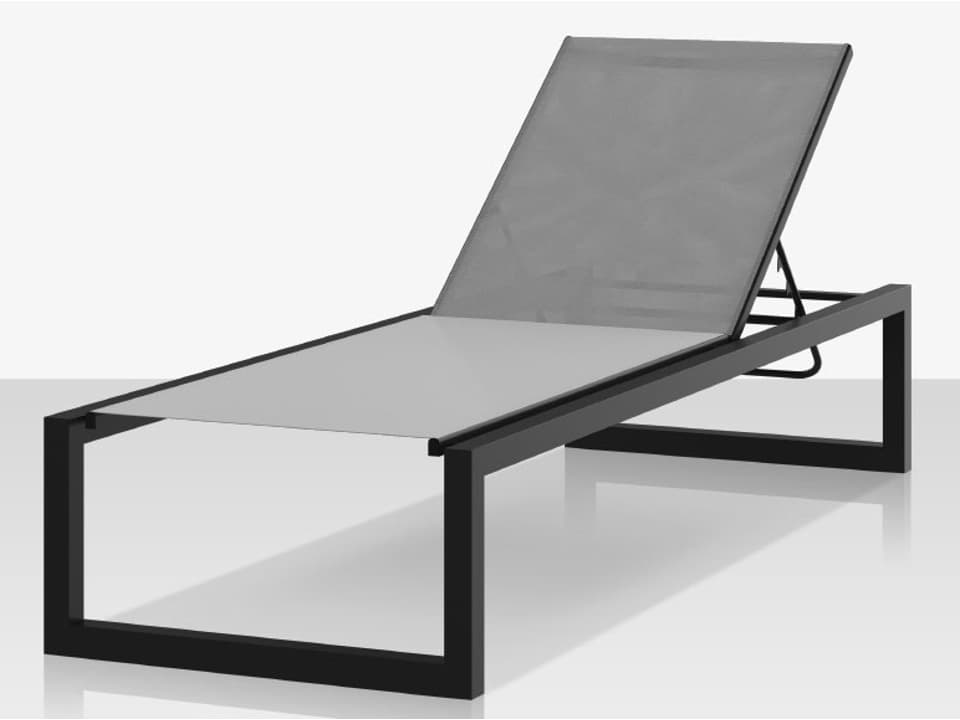 Iconic Aluminum Sling Armless Chaise Lounge