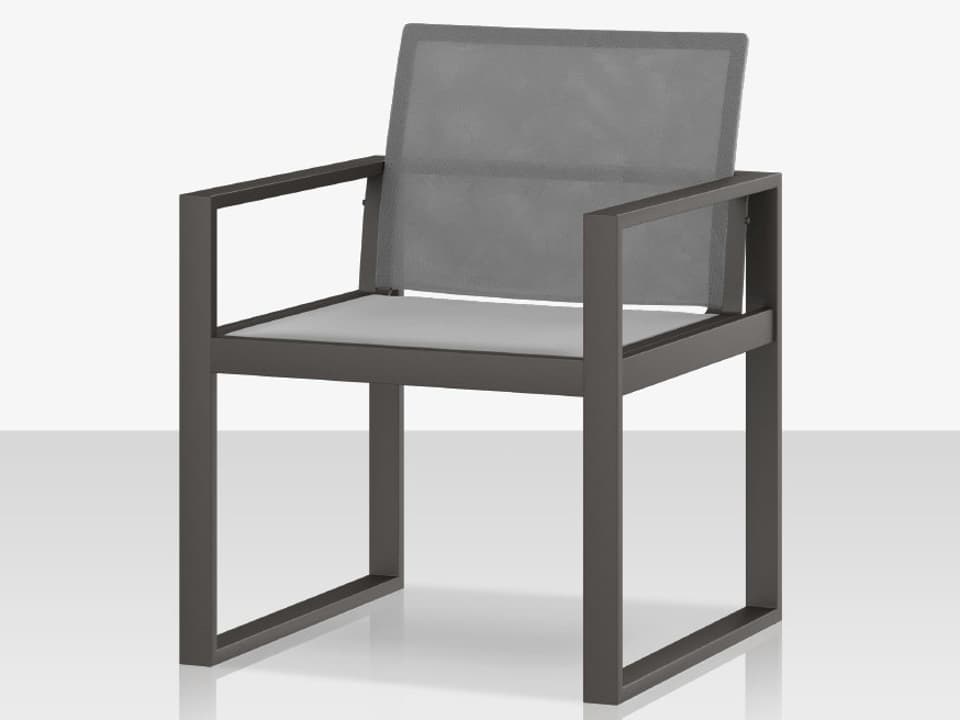 Iconic Aluminum Sling Dining Arm Chair