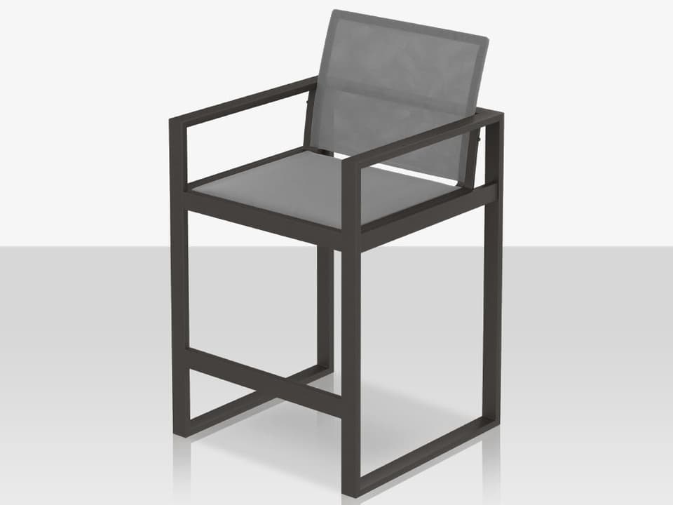 Iconic XL Aluminum Sling Bar Arm Chair