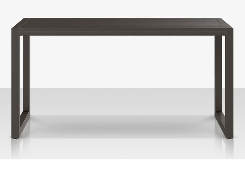 Iconic 60-Inch Aluminum Rectangular Console Table