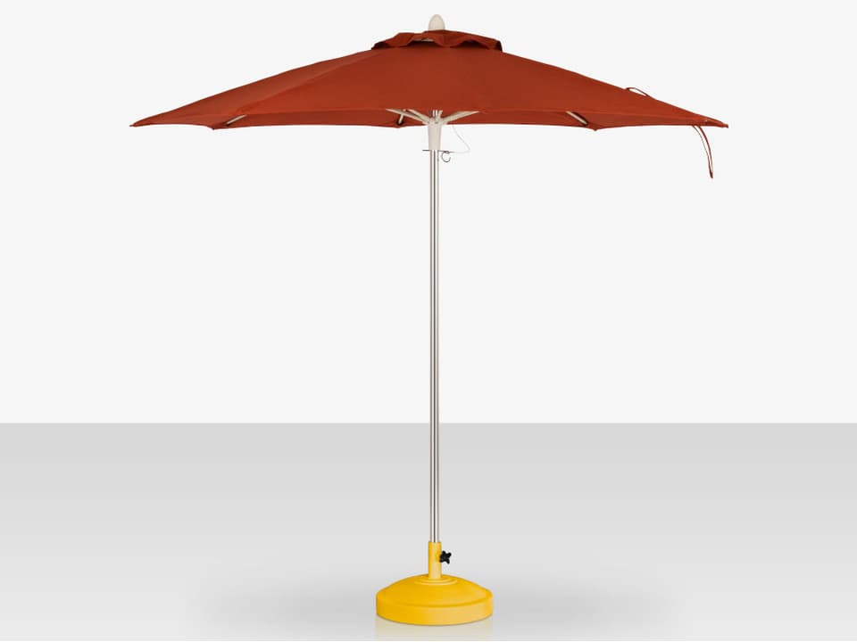 Decoscape 8 Foot Round Single Vented Push Up Lift Umbrella