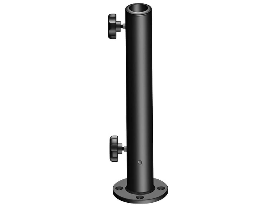 Flat Plate Spigot for Serenity and Unity Umbrellas in Polished 316 Stainless Steel