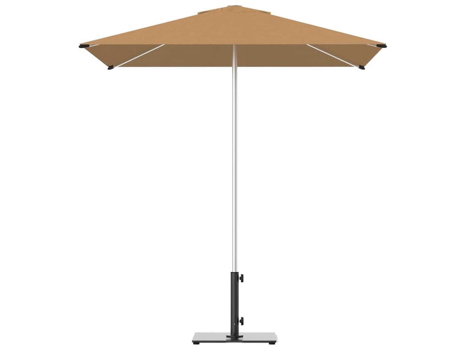 Oasis 7 Foot Square Market Umbrella in Silver