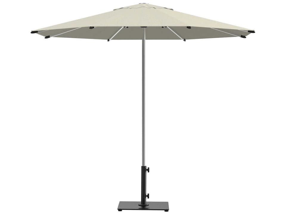 Oasis 9-Foot Octagonal Market Umbrella with Silver Anodized Aluminum Frame